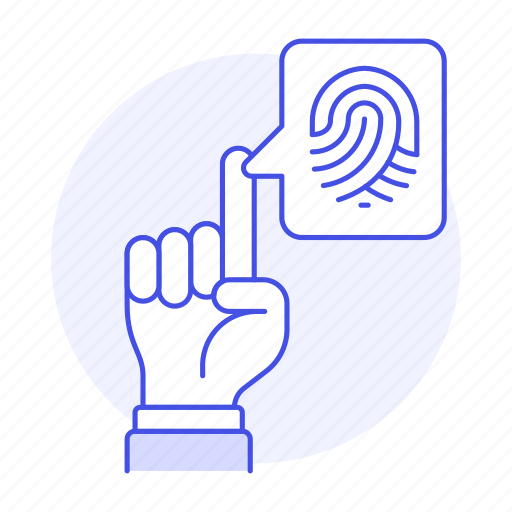 Biometric, close, finger, fingerprint, hand, identification, index icon - Download on Iconfinder