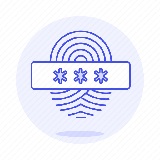 Biometric, fingerprint, identification, passcode, password, user icon - Download on Iconfinder