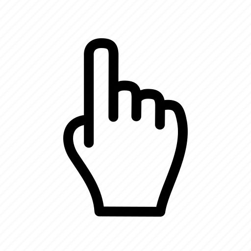 Hand, pointer, cursor, direction, finger, gesture icon - Download on Iconfinder