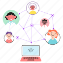 relation, network, family, social, media, connections, users, links, laptop, friends, nodes