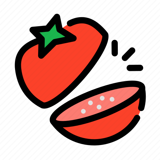 Chop, cooking, food, slice, tomato, vegetables icon - Download on Iconfinder