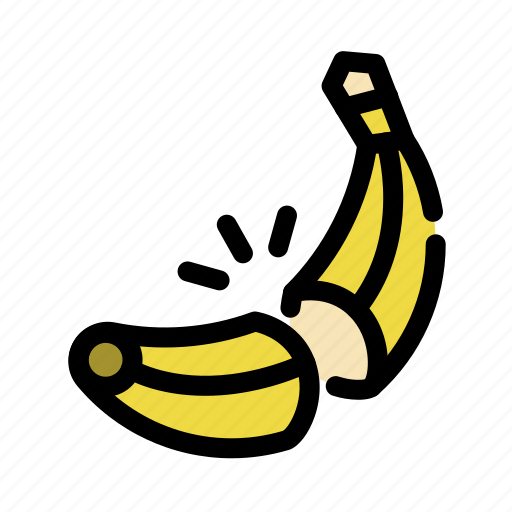 Banana, chop, cooking, food, fruit, slice icon - Download on Iconfinder