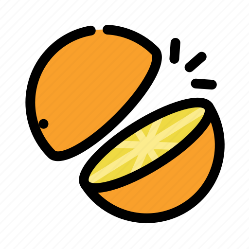 Chop, cooking, food, fruit, orange, slice icon - Download on Iconfinder