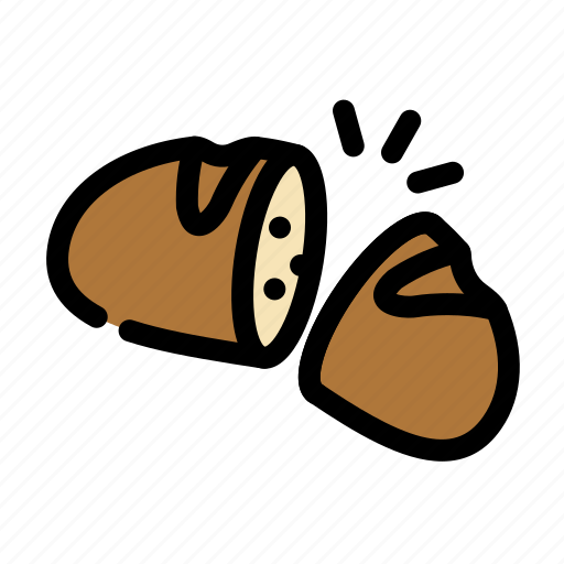 Bread, chop, cooking, food, slice icon - Download on Iconfinder