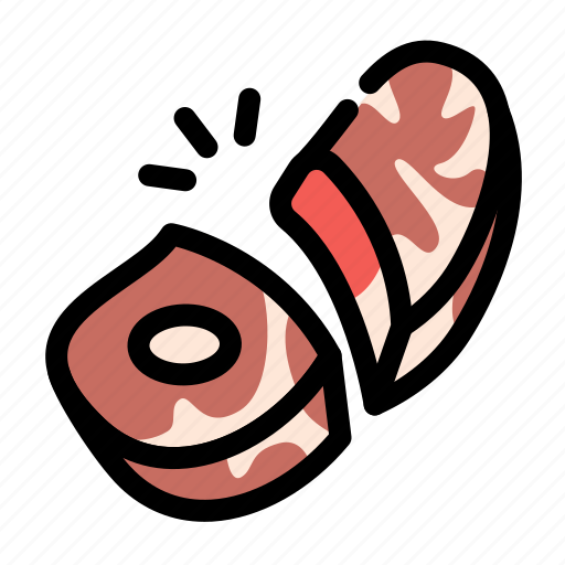 Chop, cooking, food, meat, slice, steak icon - Download on Iconfinder