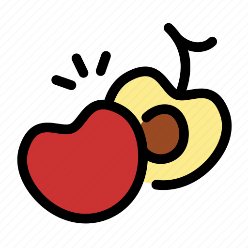 Cherry, chop, cooking, food, fruit, slice icon - Download on Iconfinder
