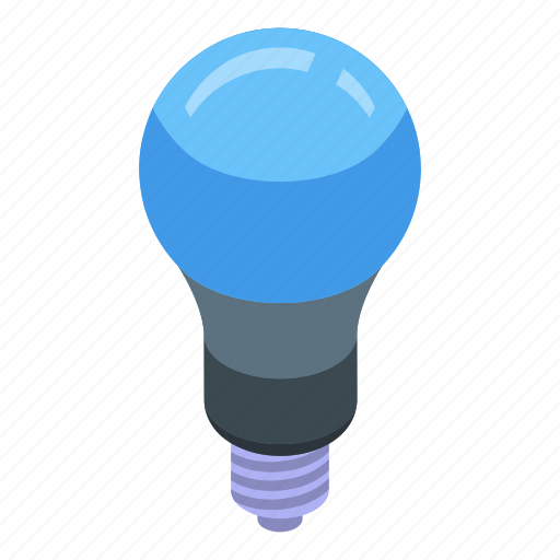 Uv, lamp, bulb, isometric icon - Download on Iconfinder
