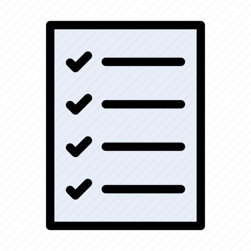 Checklist, tasklist, survey, design, sheet icon - Download on Iconfinder