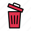 delete, trash, recyclebin, remove, ui 