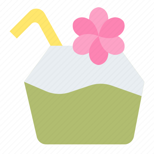 Beach, coconut, drink, summer, vacation icon - Download on Iconfinder
