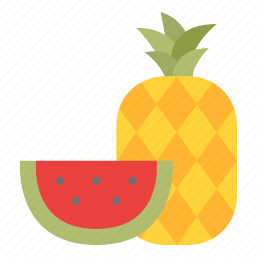 Fruit, pineapple, summer, watermelon icon - Download on Iconfinder