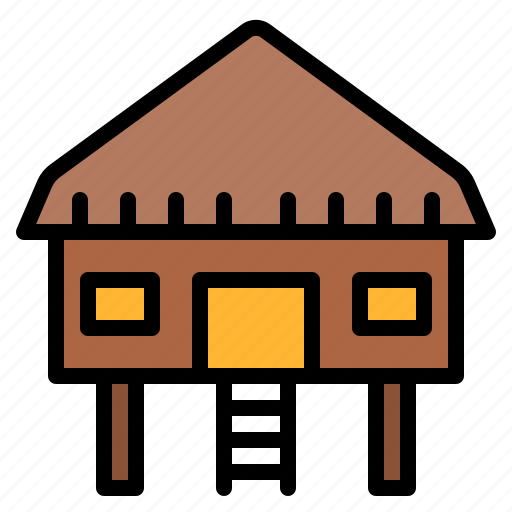 Beach, bungalow, house, summer icon - Download on Iconfinder