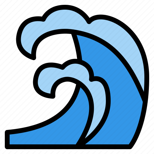 Beach, sea, water, wave icon - Download on Iconfinder