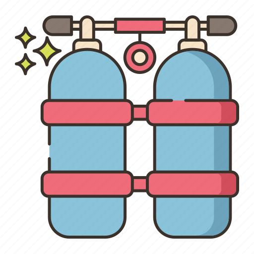 Diving, cylinder, oxygen, tank, scuba icon - Download on Iconfinder