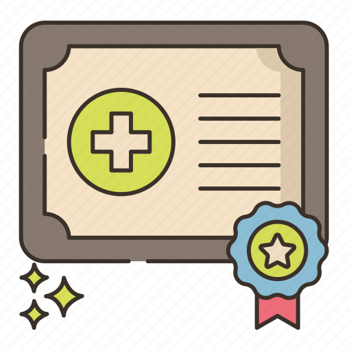 Medical, certificate, document icon - Download on Iconfinder