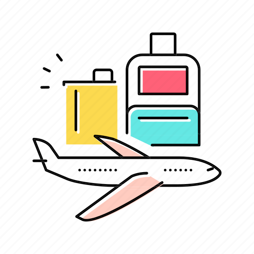 Airplane, luggage, travel, vacation, rentals, audio icon - Download on Iconfinder