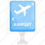 advertisement board, airport board, airport terminal, direction board, information board, roodboard 