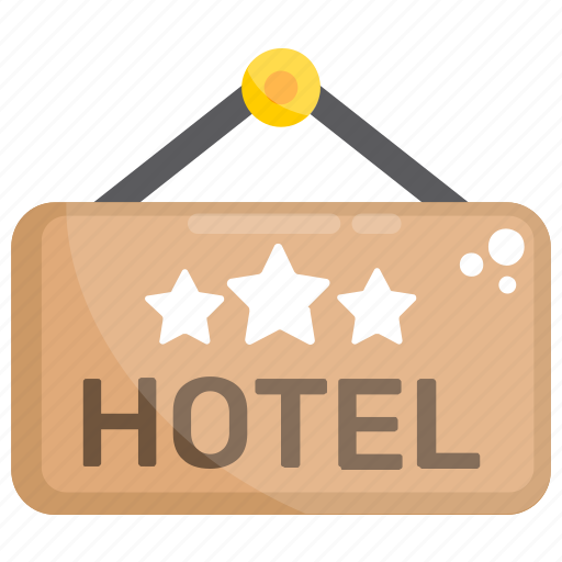 Dormitory banner, hanging banner, hotel banner, hotel board, hotel sign icon - Download on Iconfinder