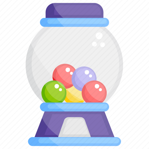 Candy balls, candy dispenser, entertainment, gumball machine, gumballs icon - Download on Iconfinder