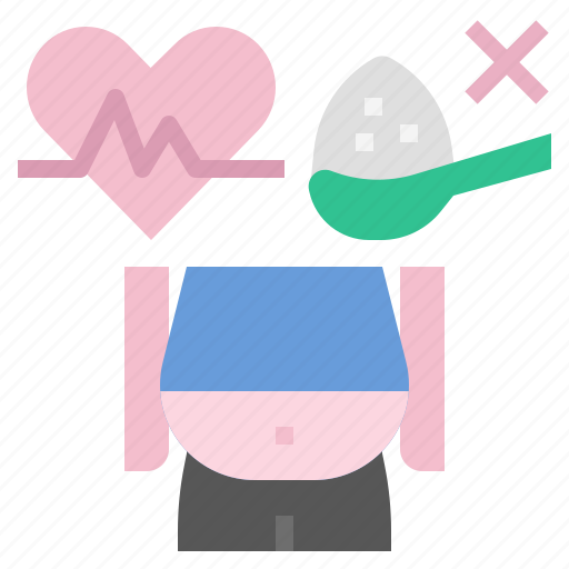 Obesity, fat, diabetes, cardiac, congenital, congenital disease, heart disease icon - Download on Iconfinder
