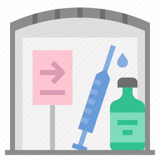 Vaccine, vacination, vaccinate, injection, health center, covid vaccine, covid 19 icon - Download on Iconfinder