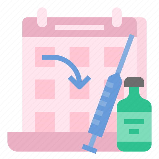 Vaccine, vacination, vaccinate, injection, postpone vaccination appointment, doctor appointment, covid vaccine icon - Download on Iconfinder