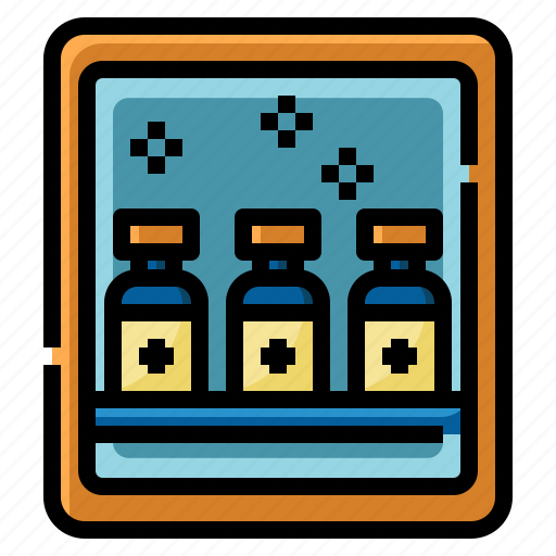 Cooler, refrigerator, vaccine, pharmacy, healthcare, and, medical icon - Download on Iconfinder
