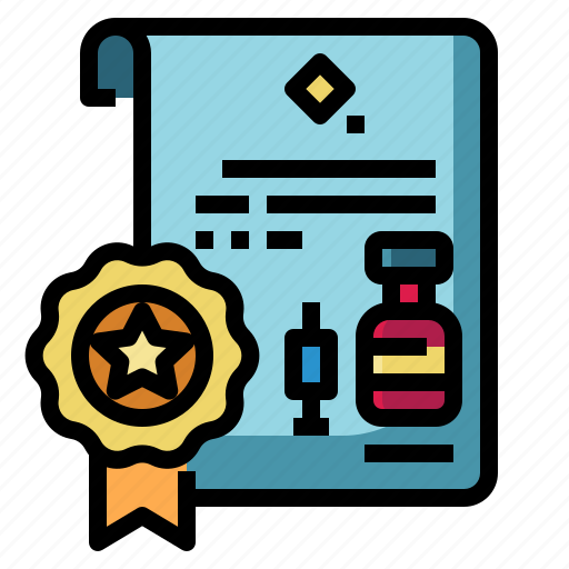 Patent, certification, vaccination, vaccine, syringe icon - Download on Iconfinder