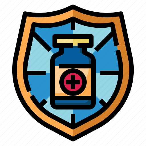 Vaccine, vaccination, shield, healthcare, and, medical, protection icon - Download on Iconfinder