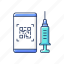 qr code, mobile app, vaccination, injection 