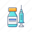 vaccine bottle, health protection, ampoule, syringe 