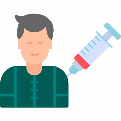 Man, vaccination, injection, syringe, vaccine, icon icon - Download on Iconfinder