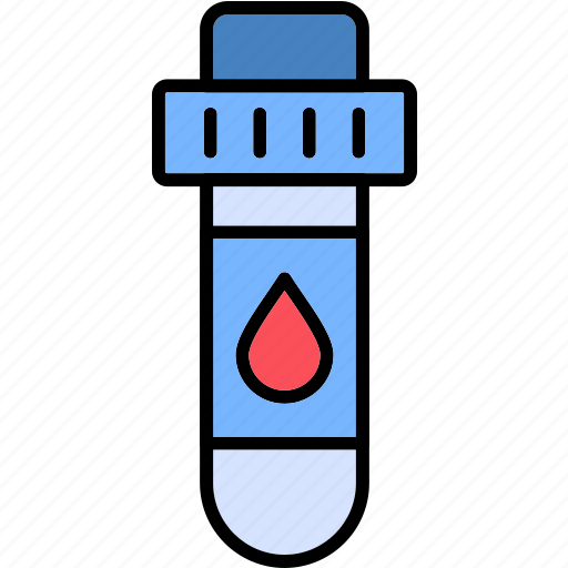 Blood, test, drop, healthcare, medicine, tube, icon icon - Download on Iconfinder