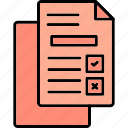 document, checkmark, list, paper, todo, checklist, tasks, check, survey, icon