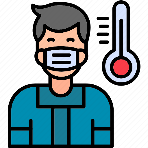 Men, fever, disease, flu, medical, patient, sick icon - Download on Iconfinder