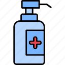 sanitizer, covid19, coronavirus, disinfection, antiseptic, sterilization, hands, icon