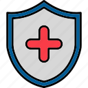 shield, health, hospital, protect, protection, safety, secure, icon