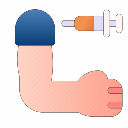 Drugs, vaccine, arm, syringe, injection, healthcare and medical, covid19 icon - Download on Iconfinder