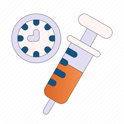 Treatment, injection, syringe, clock, vaccination, timmer, covid19 icon - Download on Iconfinder