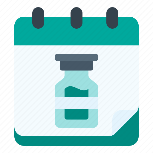 Calendar, vaccination, vaccine, medical, appointment, drug, healthcare icon - Download on Iconfinder