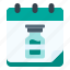 calendar, vaccination, vaccine, medical, appointment, drug, healthcare 