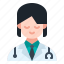 doctor, user, woman, avatar, healthcare, professions, jobs, vaccine