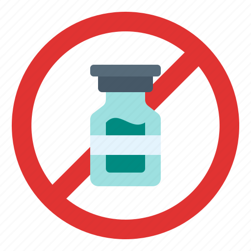 No, vaccines, healthcare, medical, sick, drug, warning icon - Download on Iconfinder