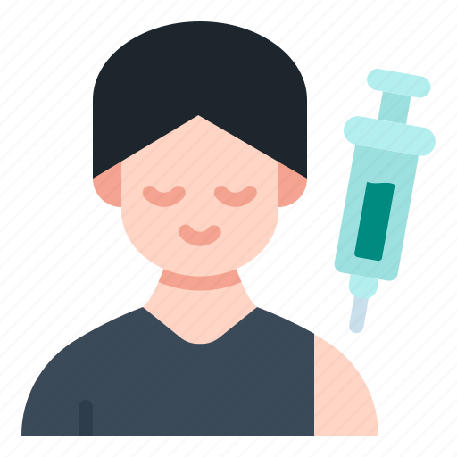 Vaccination, vaccine, syringe, medicine, boy, man, avatar icon - Download on Iconfinder