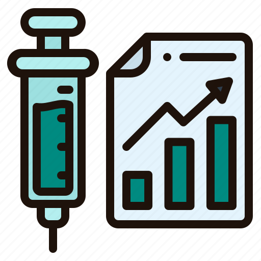 Statistics, bar, chart, stats, vaccination, healthcare, medical icon - Download on Iconfinder