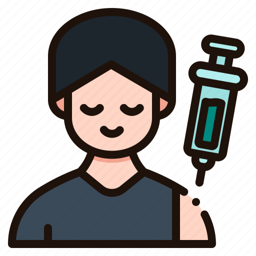 Vaccination, vaccine, syringe, medicine, boy, man, avatar icon - Download on Iconfinder