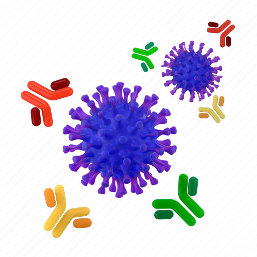 Antibody system, immune, virus, biology, cell, resistance, covid 3D illustration - Download on Iconfinder