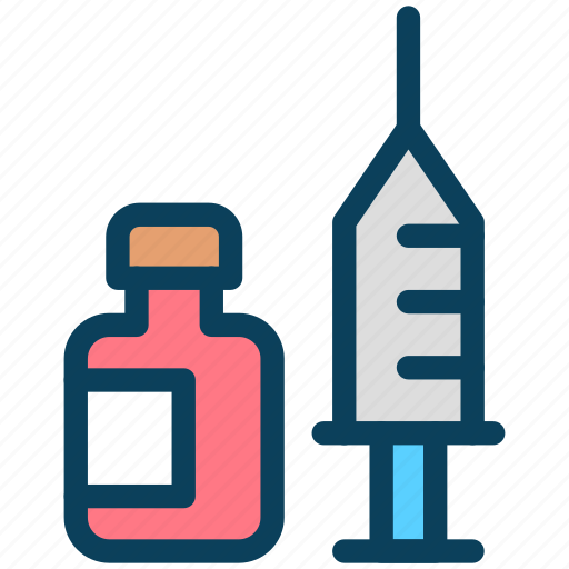 Vaccine, medicine, healthcare, syringe, injection icon - Download on Iconfinder