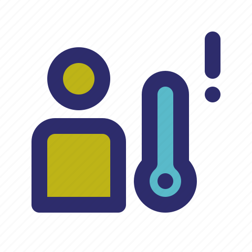 Fever, side effect, thermometer, temperature icon - Download on Iconfinder