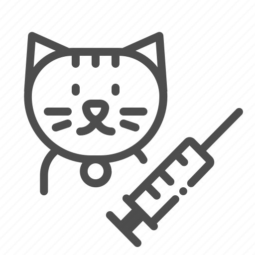 Cat, vaccine, injection, clinic, pet, animal icon - Download on Iconfinder